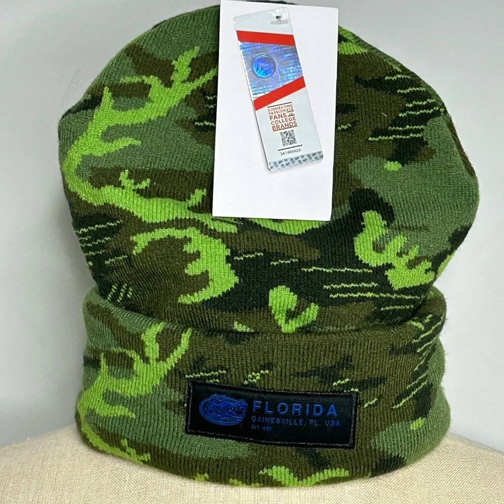 NEW Florida Gators Jordan Military Beanie -  Cuffed Knit Hat - Camo - One Size